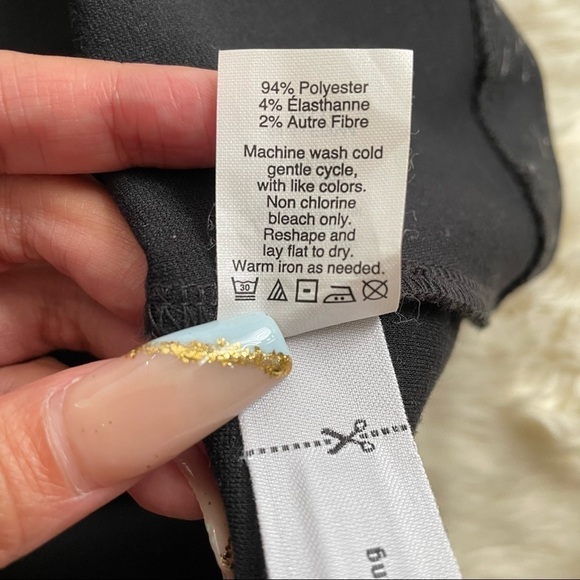 Madewell Dress Gia Fit and Flare Long Sleeve Black Marled Concept 2 - Picture 11 of 14